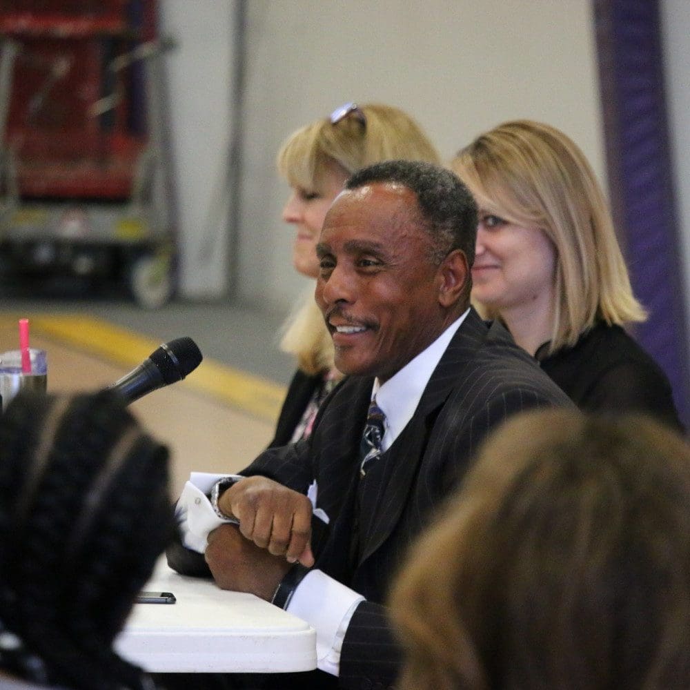 Professor J. Anthony Snorgrass speaks during panel discussion