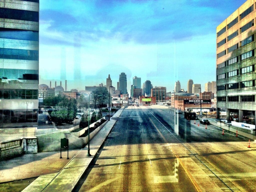 student mixed media photography and wash