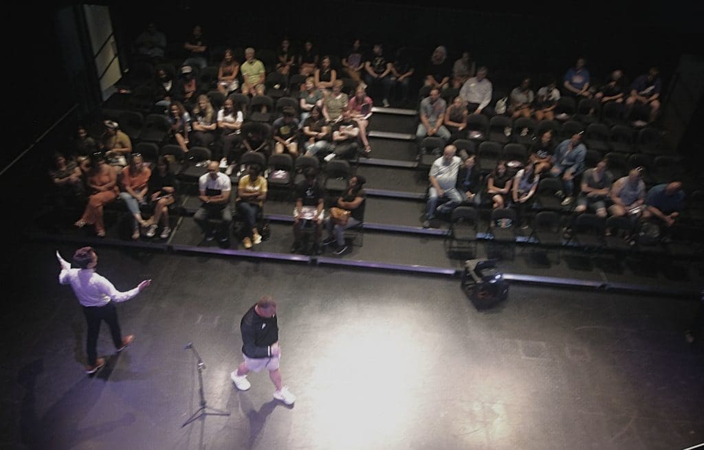 SOAR event inside the black box theatre